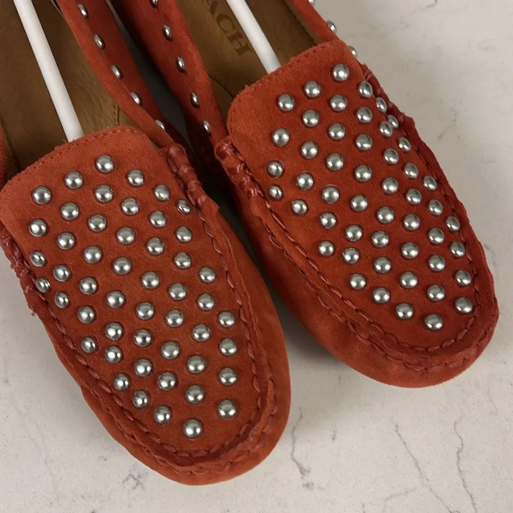 Coach Arlene Moccasin Women’s Size 5, Terracotta / Rust / Orange Color